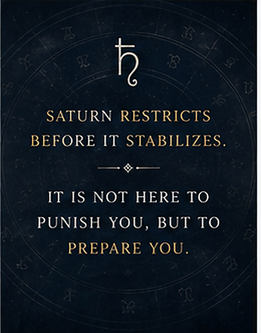 Saturn restricts before it stabilizes