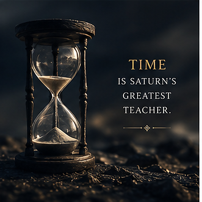 Time is Saturn's greatest teacher